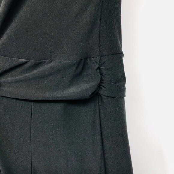 Mesmerize Black Surplice Neckline Half Sleeve Lisa Midi Dress size M - Picture 10 of 16